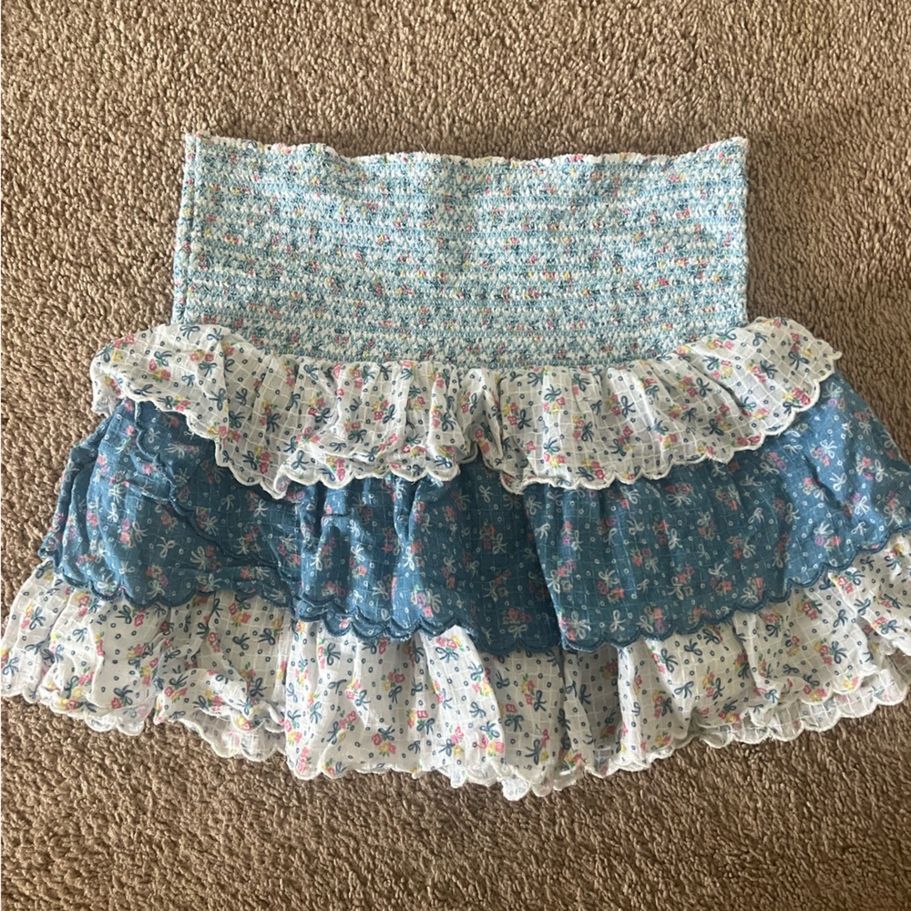 Love shack fancy daffodil skirt